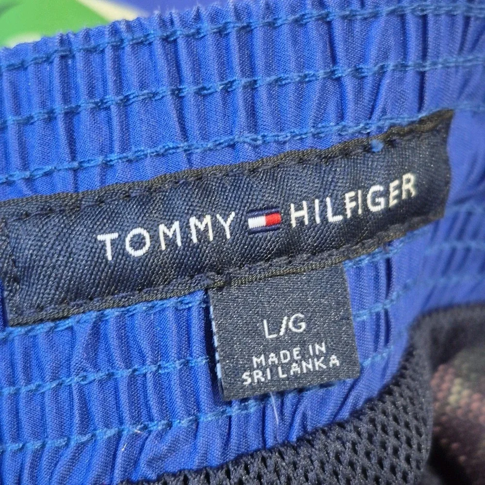 Tommy Hilfiger Swim Trunks Mens Large Tropical Hawaiian Resort Lined Surf Shorts